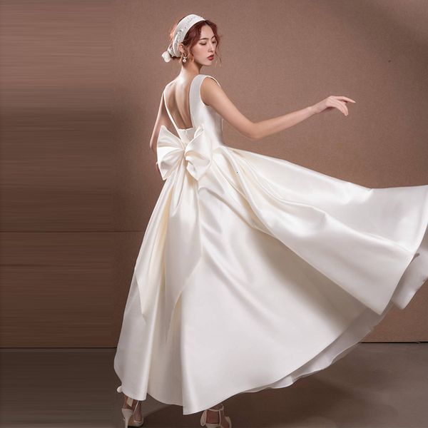 2021 new simple cetim dressed as wedding dresses novia robe mari e soiree szf7, Blue;red
2021 new simple cetim dressed as wedding dresses novia robe mari e soiree szf7, Blue;red