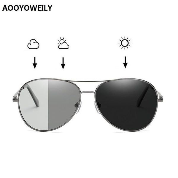sunglasses pochromic polarized men women driving chameleon vintage metal sun glasses change color day night vision uv400, White;black
sunglasses pochromic polarized men women driving chameleon vintage metal sun glasses change color day night vision uv400, White;black
