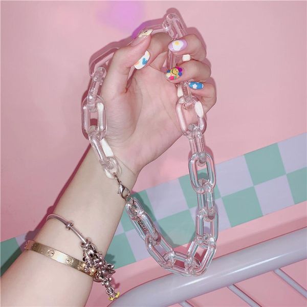 chokers cool transparent thick chain acrylic choker necklace gifts for women girl harajuku creative trendy female jewelry 2021, Golden;silver
chokers cool transparent thick chain acrylic choker necklace gifts for women girl harajuku creative trendy female jewelry 2021, Golden;silver