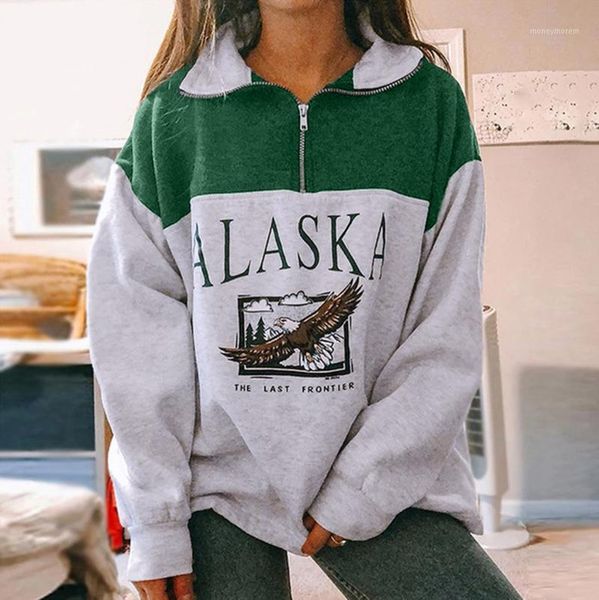 women's hoodies & sweatshirts fashion eagle printed women letter loose zipper v-neck female ladies autumn winter pullovers streetwear1, Black
women's hoodies & sweatshirts fashion eagle printed women letter loose zipper v-neck female ladies autumn winter pullovers streetwear1, Black
