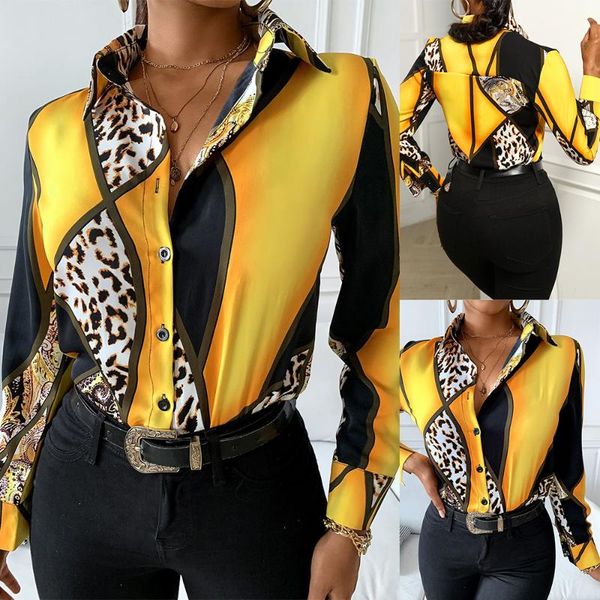 2020 vintage leopard patchwork women and blouses long sleeve shirt blouse ladies shirts autumn turn down blusas d30, White
2020 vintage leopard patchwork women and blouses long sleeve shirt blouse ladies shirts autumn turn down blusas d30, White