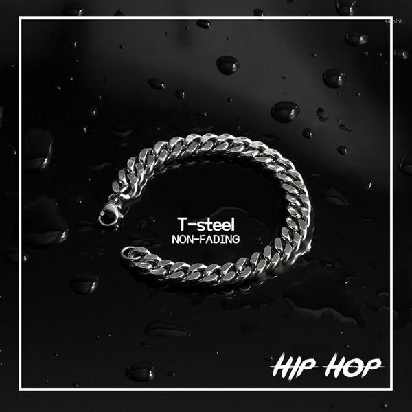 steel bracelet men cuban link chain on hand stainless steel hip hop bracelets charm couple bracelet fashion jewelry wholesale1, Black
steel bracelet men cuban link chain on hand stainless steel hip hop bracelets charm couple bracelet fashion jewelry wholesale1, Black