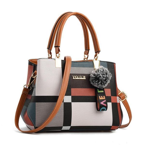 2020 new casual plaid shoulder bag bags women leather handbags fashion stitching wild messenger brand female totes crossbody
2020 new casual plaid shoulder bag bags women leather handbags fashion stitching wild messenger brand female totes crossbody