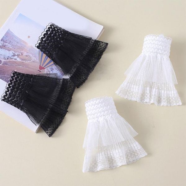 five fingers gloves 1 pair korean women girls fake flared sleeves lace pleated ruched false cuffs m7dd, Blue;gray
five fingers gloves 1 pair korean women girls fake flared sleeves lace pleated ruched false cuffs m7dd, Blue;gray