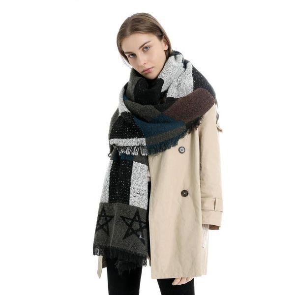 panelled multi tassel big pentagram wraps warm shawl wrap scarves blanket shawls women patchwork scarf foulard femme, Blue;gray
panelled multi tassel big pentagram wraps warm shawl wrap scarves blanket shawls women patchwork scarf foulard femme, Blue;gray