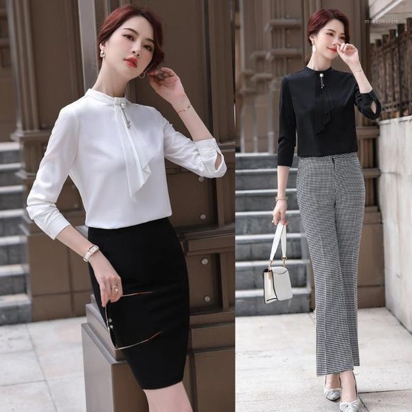 women's blouses & shirts 2021 women office ladies 2 piece skirt and sets long sleeve white black1
women's blouses & shirts 2021 women office ladies 2 piece skirt and sets long sleeve white black1