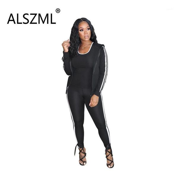 new fashion 3 pieces clothes suit for women striped splice female sporty matching suit tracksuits1, Gray
new fashion 3 pieces clothes suit for women striped splice female sporty matching suit tracksuits1, Gray