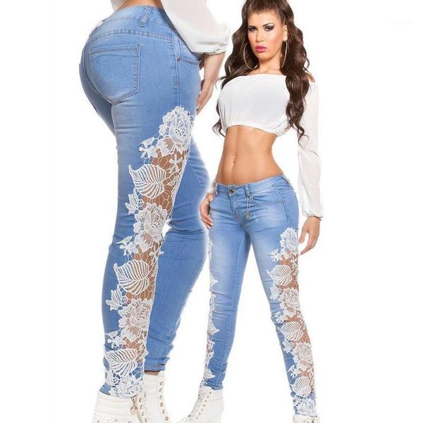 women's long denim pencil pants 2020 autumn hollow out jeans mid waist plus size embroidery with pockets skinny vaqueros mujer1, Blue
women's long denim pencil pants 2020 autumn hollow out jeans mid waist plus size embroidery with pockets skinny vaqueros mujer1, Blue