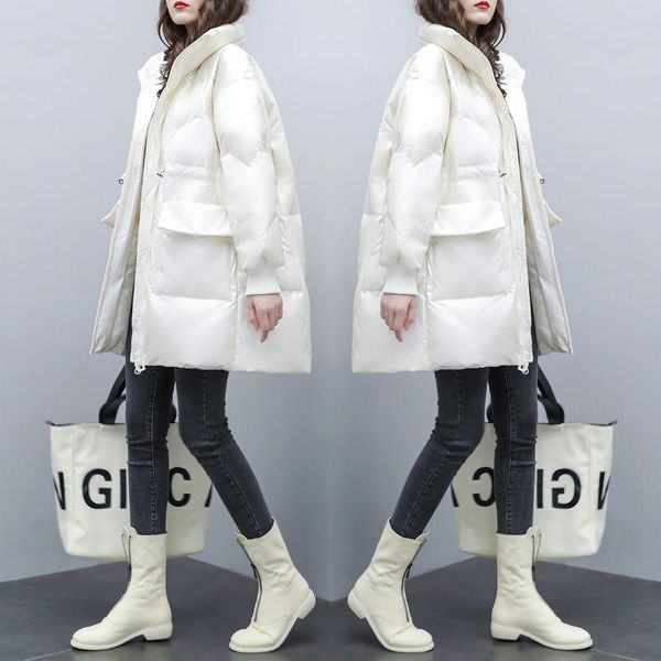 women's down & parkas 2021 winter women ultra light white duck stand collar jacket lady warm coat female portable outwear mid-long s128, Black
women's down & parkas 2021 winter women ultra light white duck stand collar jacket lady warm coat female portable outwear mid-long s128, Black