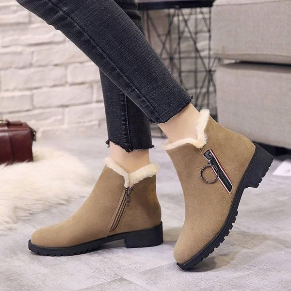 winter women's snow boots thick ladies ankle boots cotton non-slip thick heel women winter flat, Black
winter women's snow boots thick ladies ankle boots cotton non-slip thick heel women winter flat, Black
