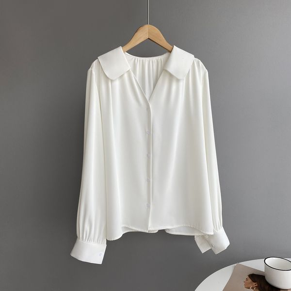 new 2021 summer chiffon turn down collar womens and blouses fashion women shirt blusas roupa feminina 0cc6, White
new 2021 summer chiffon turn down collar womens and blouses fashion women shirt blusas roupa feminina 0cc6, White