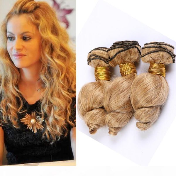 #27 honey blonde human hair bundles loose wave virgin brazilian hair weaves strawberry blonde loose wavy human hair wefts extensions 300gram, Black
#27 honey blonde human hair bundles loose wave virgin brazilian hair weaves strawberry blonde loose wavy human hair wefts extensions 300gram, Black