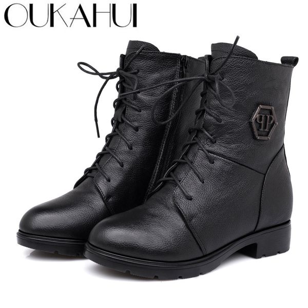 oukahui square med heel winter boots women's genuine leather round toe classic black lace-up warm zip lady martin boots winter 1026
oukahui square med heel winter boots women's genuine leather round toe classic black lace-up warm zip lady martin boots winter 1026