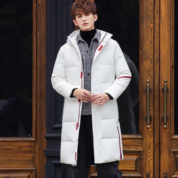 men's down & parkas winter jacket medium length thickened warm coat hooded slim fashion, Black
men's down & parkas winter jacket medium length thickened warm coat hooded slim fashion, Black