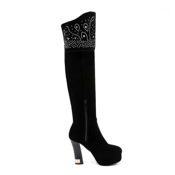 new winter boots women over the knee shoes female in tube long boots feminino1, Black
new winter boots women over the knee shoes female in tube long boots feminino1, Black