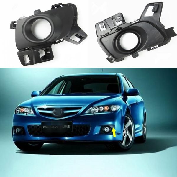 1 pair for mazda 6 coupe 2011-2012 front bumper fog/driving lamp black frame cover trim