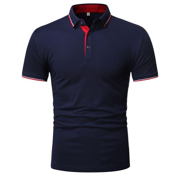 solid color business casual short sleeve men cotton cozy brand men's polo shirt, White;black
solid color business casual short sleeve men cotton cozy brand men's polo shirt, White;black