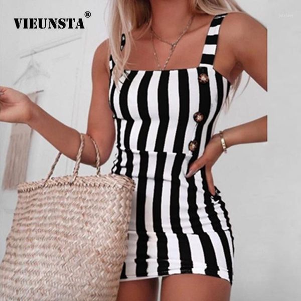 2020 striped print button mini straight dress women off shoulder backless vintage party dress elegant sleeveless summer sundress1, Black;gray
2020 striped print button mini straight dress women off shoulder backless vintage party dress elegant sleeveless summer sundress1, Black;gray