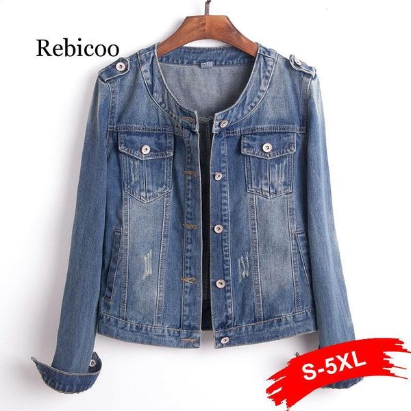 plus large size round neck jeans jacket 4xl 5xl sweet lady light blue short denim jacket long sleeve casual, Black;brown
plus large size round neck jeans jacket 4xl 5xl sweet lady light blue short denim jacket long sleeve casual, Black;brown