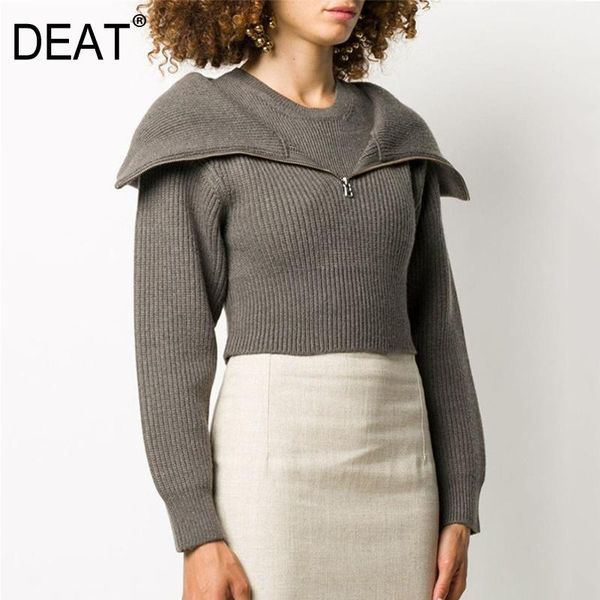 women's sweaters deat autumn winter fashion streetwear( long sleeve solid zipper slim turn-down collar fake two piece knitted women sg0, White;black
women's sweaters deat autumn winter fashion streetwear( long sleeve solid zipper slim turn-down collar fake two piece knitted women sg0, White;black