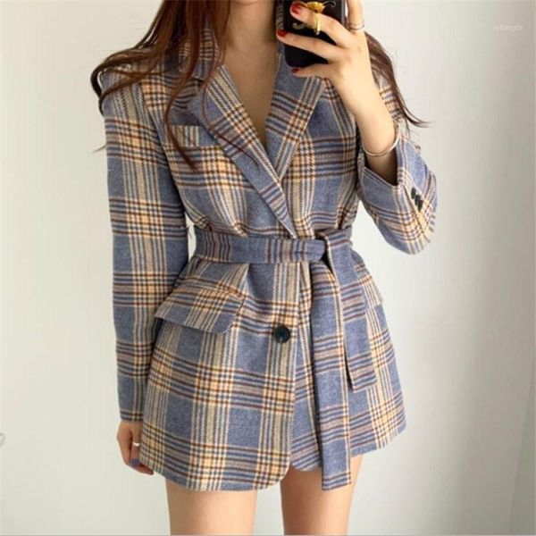 vintage notched collar winter women plaid blazer 2021 winter elegant single-breasted lace-up thicken female jackets1, White;black
vintage notched collar winter women plaid blazer 2021 winter elegant single-breasted lace-up thicken female jackets1, White;black