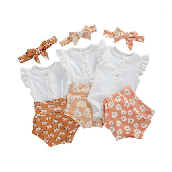 summer baby girl clothes sets baby girls ruffles sleeveless romper +sunflower printed shorts+headband1, White
summer baby girl clothes sets baby girls ruffles sleeveless romper +sunflower printed shorts+headband1, White