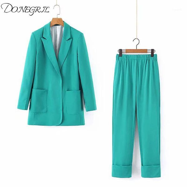 2020 autumn two piece suit set lady formal blazer jacket women straight pant suits green office sets1, White
2020 autumn two piece suit set lady formal blazer jacket women straight pant suits green office sets1, White
