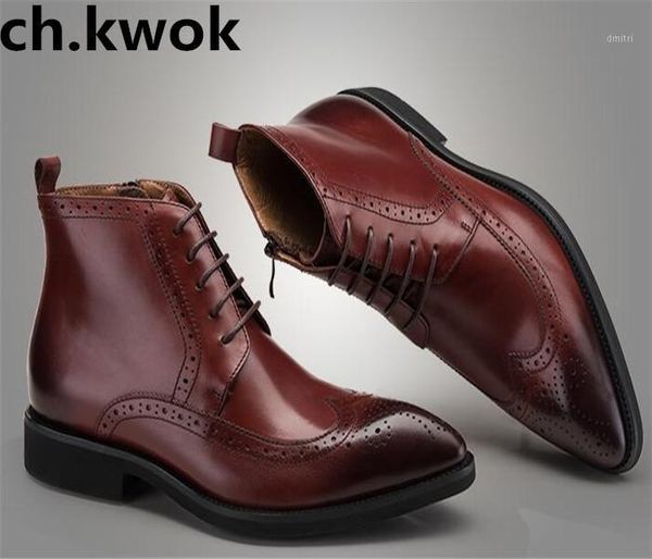 new fashion british bullock carved pointed toe lace leather men boots men ankle boots1, Black
new fashion british bullock carved pointed toe lace leather men boots men ankle boots1, Black