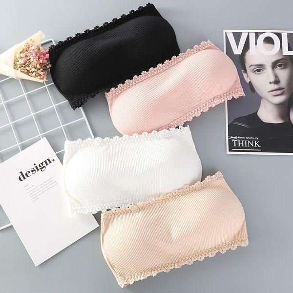 women invisible bras tube chest pad sports bra wireless solid color bra wrap wedding underwear lingerie for female, Red;black
women invisible bras tube chest pad sports bra wireless solid color bra wrap wedding underwear lingerie for female, Red;black