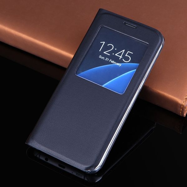 slim window view flip cover shockproof leather case cell phone carrying bag mask for samsung galaxy s8 / s8 plus / s7 / s7 edge
slim window view flip cover shockproof leather case cell phone carrying bag mask for samsung galaxy s8 / s8 plus / s7 / s7 edge