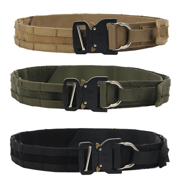tactical assault belt army duty molle belt adjustable combat hunting clmibing training quick release belts, Black;gray
tactical assault belt army duty molle belt adjustable combat hunting clmibing training quick release belts, Black;gray