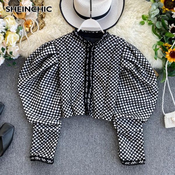 spring autumn 2020 vintage puff sleeve short jacket women bubble sleeve dot cardigans slim short outerwear for female new, Black;brown
spring autumn 2020 vintage puff sleeve short jacket women bubble sleeve dot cardigans slim short outerwear for female new, Black;brown