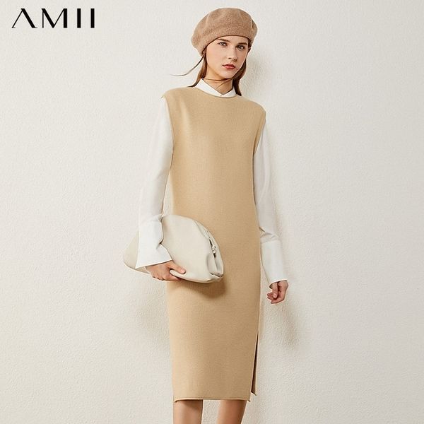 amii minimalism autumn winter sweater dress fashion causal oneck sleeveless knee-length dresses for women 12070526 201027, Black;gray
amii minimalism autumn winter sweater dress fashion causal oneck sleeveless knee-length dresses for women 12070526 201027, Black;gray