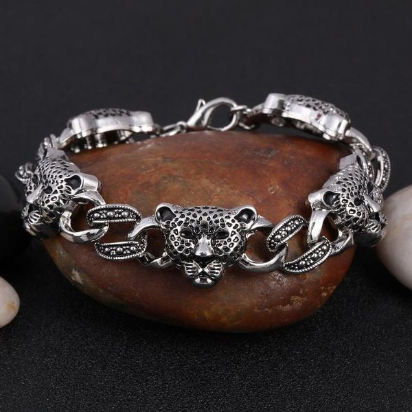 charm bracelets zoshi 2021 stainless steel for women men fashion jewelry punk leopard head silver color bracelet & bangle, Golden;silver
charm bracelets zoshi 2021 stainless steel for women men fashion jewelry punk leopard head silver color bracelet & bangle, Golden;silver