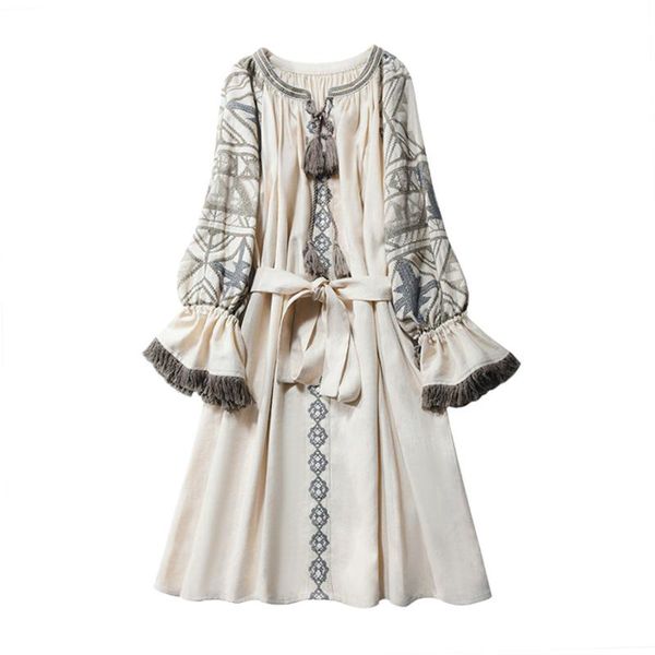 2021spring cotton & linen boho dress ethnic floral embroidery fringe long sleeve mini dress ukraine short dresses women vestido, Black;gray
2021spring cotton & linen boho dress ethnic floral embroidery fringe long sleeve mini dress ukraine short dresses women vestido, Black;gray
