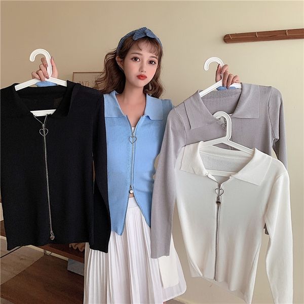 autumn 2020 new korean double polo collar long sleeve jacket cardigan autumn t-shirt zipper 2020 new korean double zipper polo collar long s, White;black
autumn 2020 new korean double polo collar long sleeve jacket cardigan autumn t-shirt zipper 2020 new korean double zipper polo collar long s, White;black