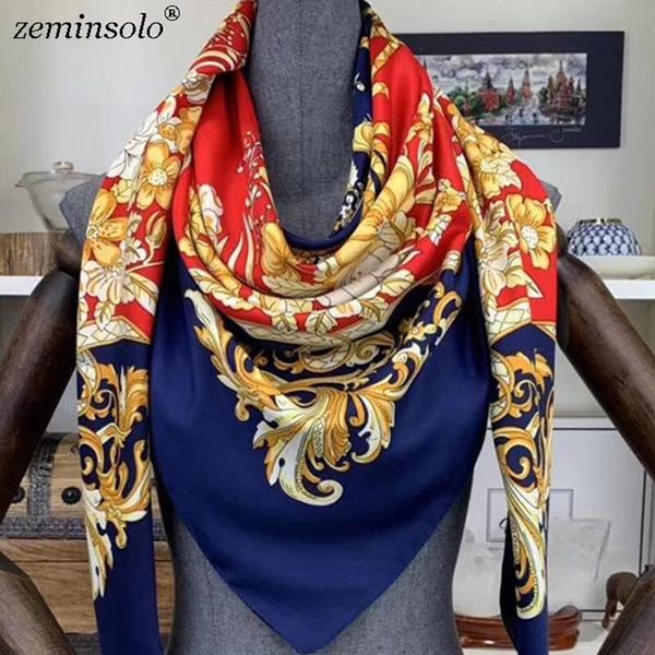 scarves 100% silk scarf women large shawls floral printed stoles square bandana female foulards 130*130cm, Blue;gray
scarves 100% silk scarf women large shawls floral printed stoles square bandana female foulards 130*130cm, Blue;gray