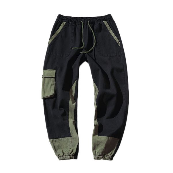 spring autumn 2020 cargo military color matching multi pocket casual men's loose overalls leg trousers male student pants, Black
spring autumn 2020 cargo military color matching multi pocket casual men's loose overalls leg trousers male student pants, Black