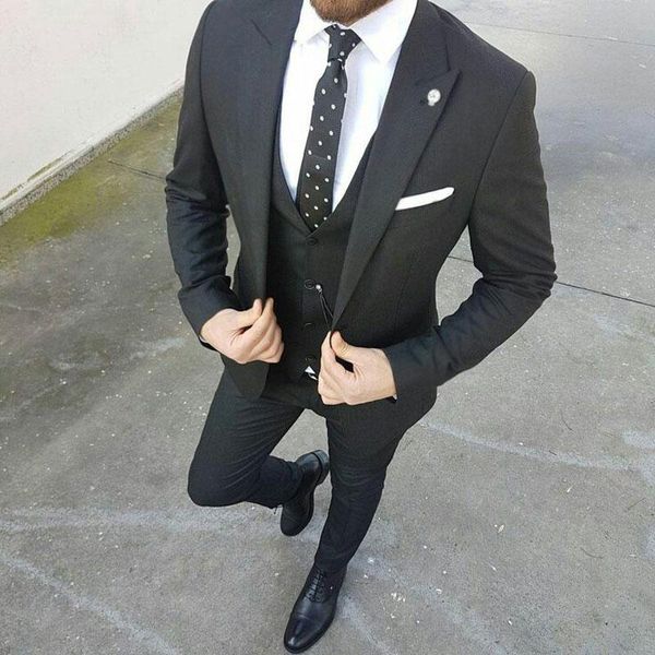 men's suits & blazers latest designs dark gray men man blazer slim fit terno masculino costume homme groom wedding tuxedos 3piece prom, White;black
men's suits & blazers latest designs dark gray men man blazer slim fit terno masculino costume homme groom wedding tuxedos 3piece prom, White;black