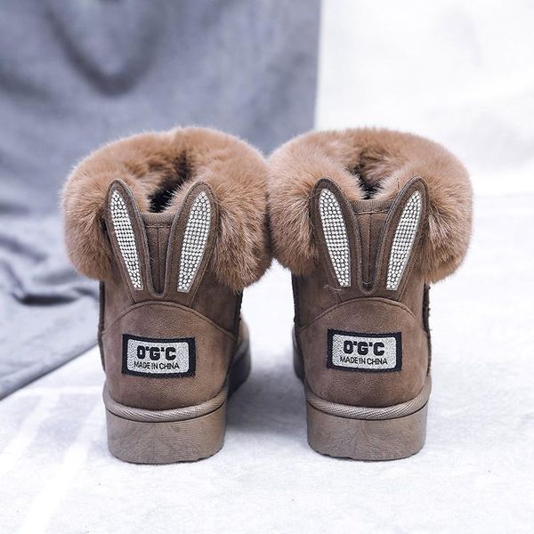 women winter snow boots outdoor fur keep warm shoes female sweet flock slip-on woolen boot solid rhinestone casual boots women, Black
women winter snow boots outdoor fur keep warm shoes female sweet flock slip-on woolen boot solid rhinestone casual boots women, Black