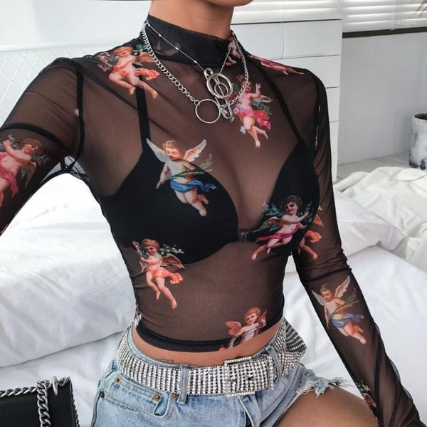 ladies turtleneck loose mesh haut femme blusas mujer de moda 2019 roupa feminina print long sleeve chiffon casual short, White
ladies turtleneck loose mesh haut femme blusas mujer de moda 2019 roupa feminina print long sleeve chiffon casual short, White