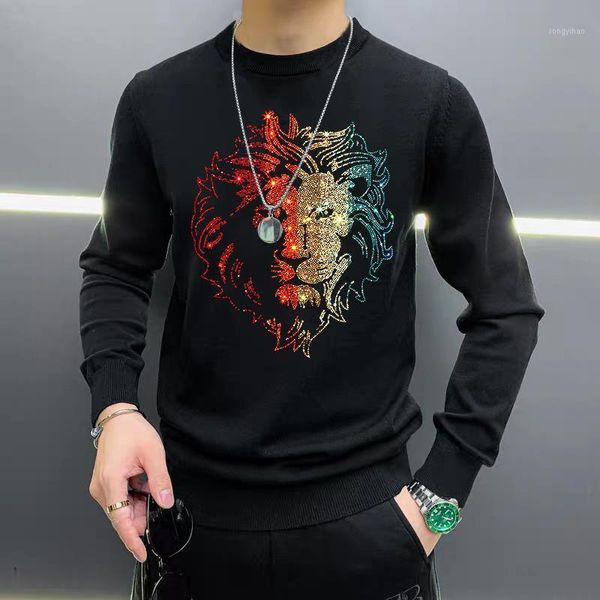 selling fashion men's sweater with rhinestone shiny oversized korean knitted skull padded pullover1, White;black
selling fashion men's sweater with rhinestone shiny oversized korean knitted skull padded pullover1, White;black