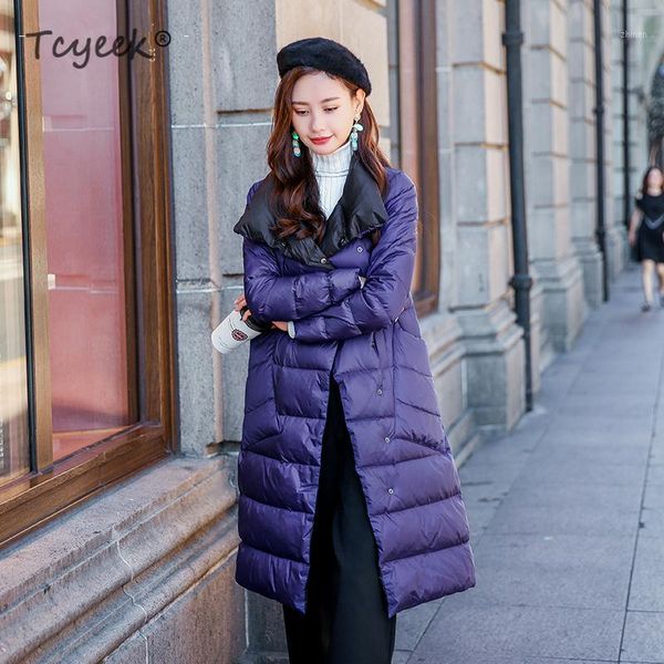 tcyeek women winter jacket ultra light women's down jacket white duck down jackets long warm slim coat female clothes 95434lw6661, Black
tcyeek women winter jacket ultra light women's down jacket white duck down jackets long warm slim coat female clothes 95434lw6661, Black