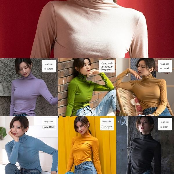 lwyyy long new and winter high german velvet autumn collar base women's half-high collar warm double-sided brushed base 2020 sleeve war, White
lwyyy long new and winter high german velvet autumn collar base women's half-high collar warm double-sided brushed base 2020 sleeve war, White