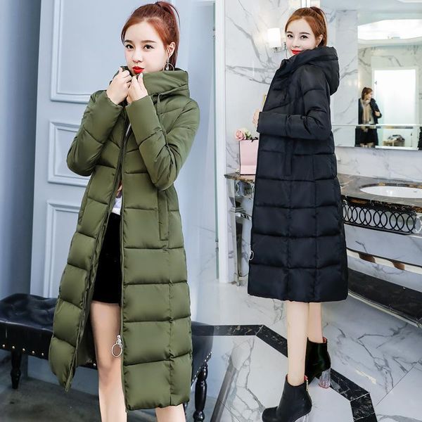 2019 new style cotton-padded clothes women's korean-style long over-the-knee thick slim fit winter cotton-padded jacket1, Black
2019 new style cotton-padded clothes women's korean-style long over-the-knee thick slim fit winter cotton-padded jacket1, Black