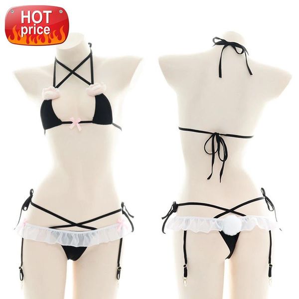 erotic micro bikini bra and panty set underwear women cat anime cosplay ddlg lingerie rope play catwoman maid costume 2pcs #hk6y, Black;white
erotic micro bikini bra and panty set underwear women cat anime cosplay ddlg lingerie rope play catwoman maid costume 2pcs #hk6y, Black;white