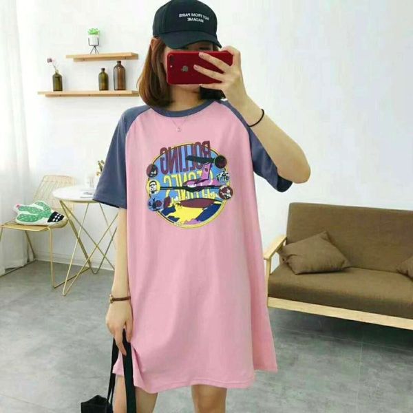 jctdh women's pattern loose large summer cartoon cotton stitching korean version shows thin thin bottom t-shirt skirt female skirt shor, White
jctdh women's pattern loose large summer cartoon cotton stitching korean version shows thin thin bottom t-shirt skirt female skirt shor, White