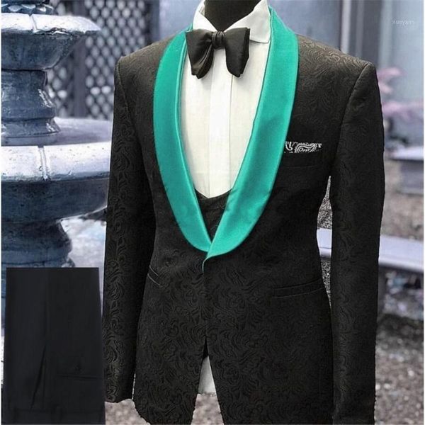 new arrival men suits shawl lapel man pattern black groom tuxedos wedding groomsman 3 pieces (jacket+pants+vest) e3851, White;black
new arrival men suits shawl lapel man pattern black groom tuxedos wedding groomsman 3 pieces (jacket+pants+vest) e3851, White;black