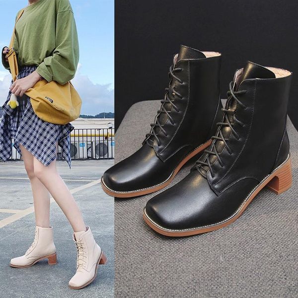 short boots women fashion cross lace-up high heeled square toe casual shoes nice autumn winter pu leather botas mujer, Black
short boots women fashion cross lace-up high heeled square toe casual shoes nice autumn winter pu leather botas mujer, Black