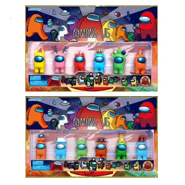 6pcs /set 2 styles among us toys anime figure mini carton models action toy figures game diy decoration capsule dolls blind box
6pcs /set 2 styles among us toys anime figure mini carton models action toy figures game diy decoration capsule dolls blind box